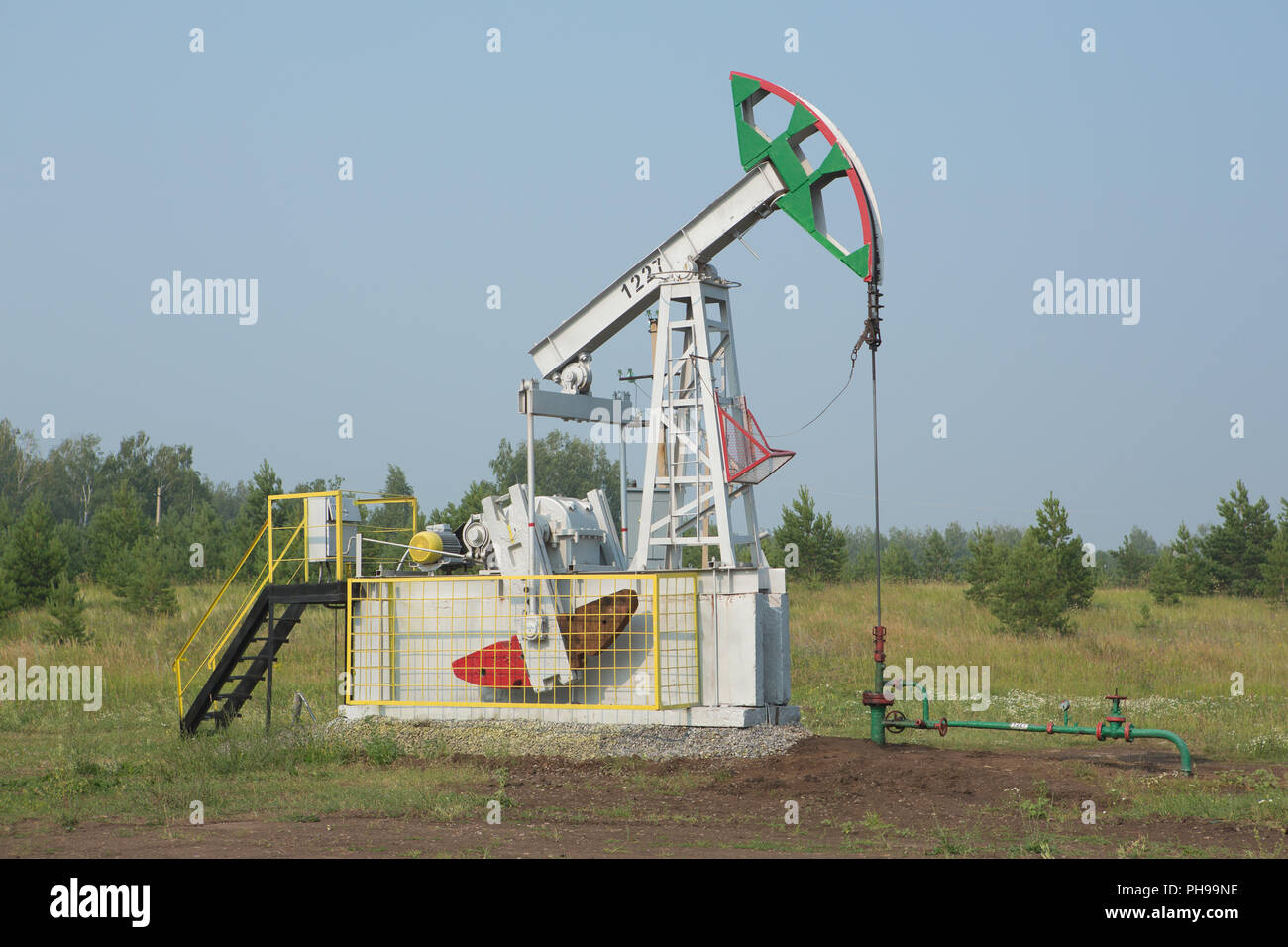 die Öl-Pumpe Pumpen Stockfoto