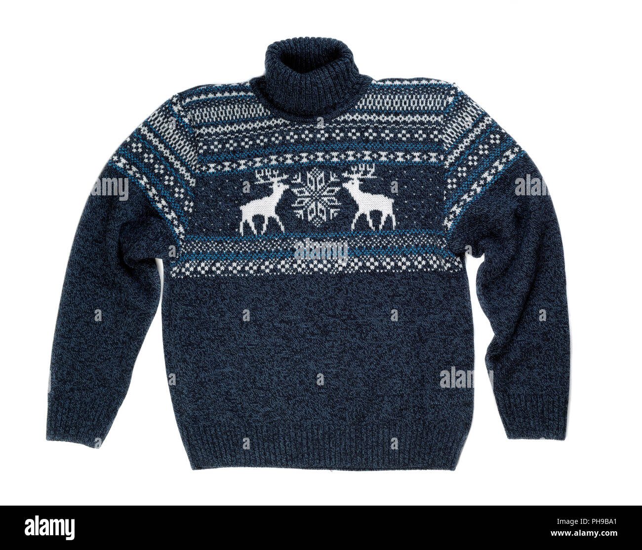 Gestrickte Pullover mit einem Muster Stockfoto