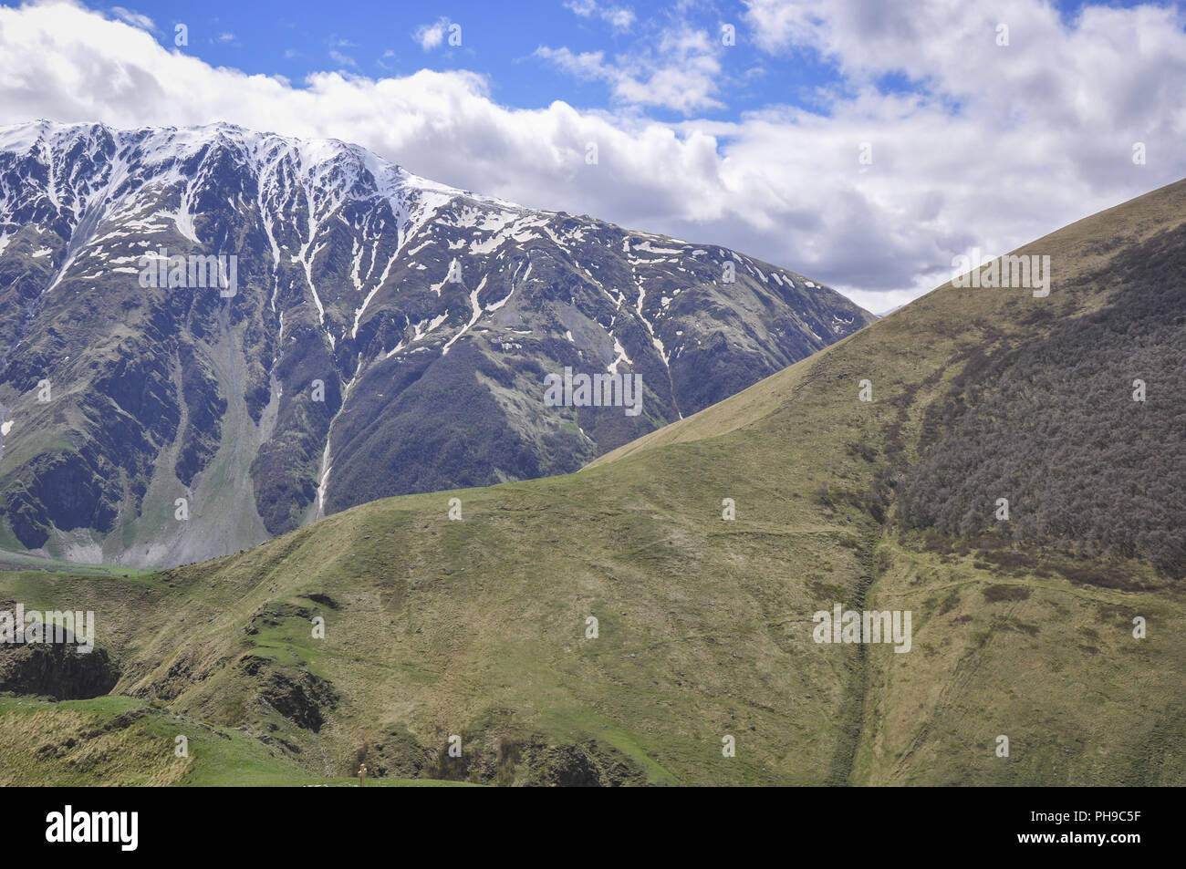 Kaukasischen Berge um Stepanzminda, Georgien Stockfoto