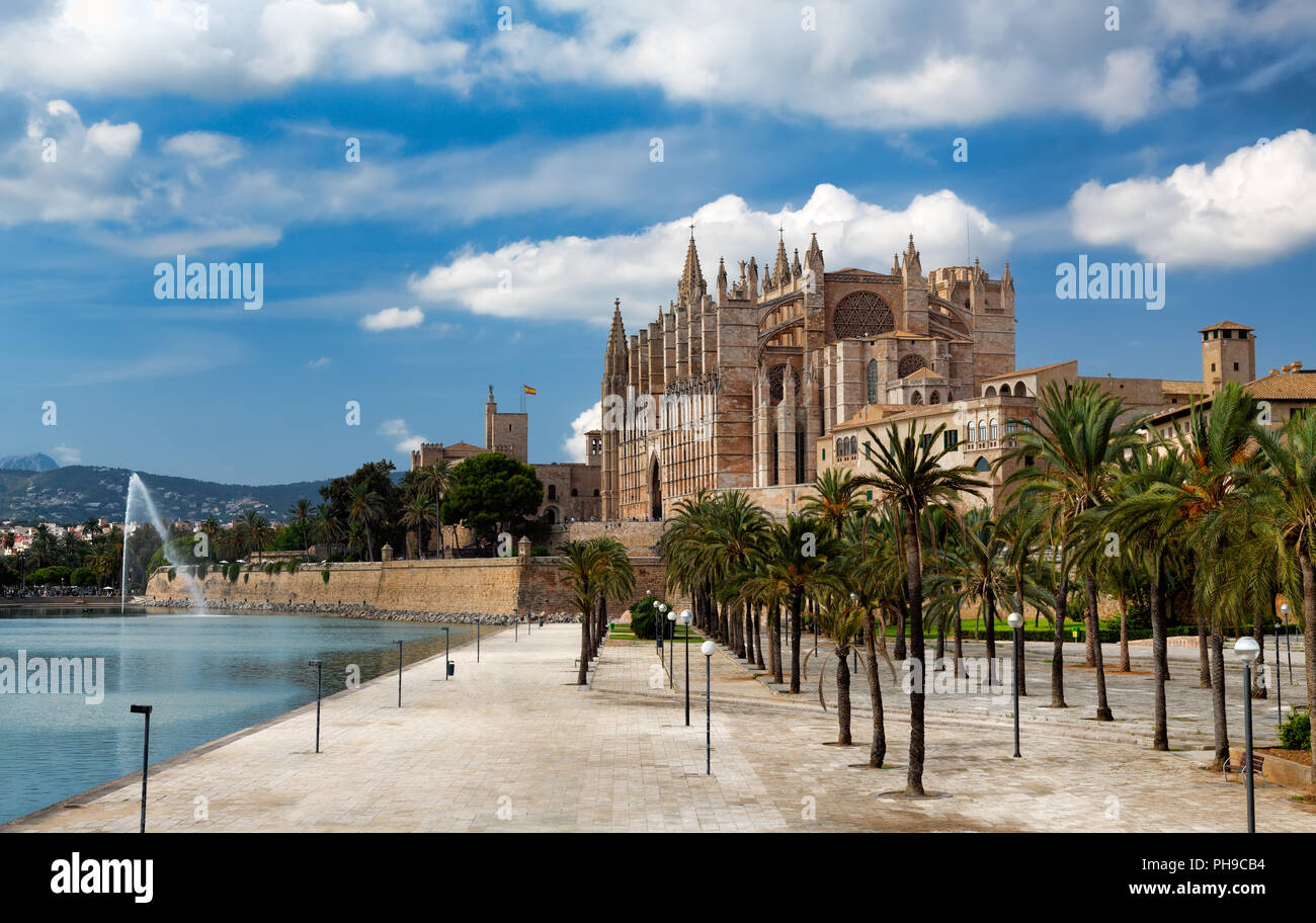 Kathedrale de Santa María de Palma de Mallorca Stockfoto