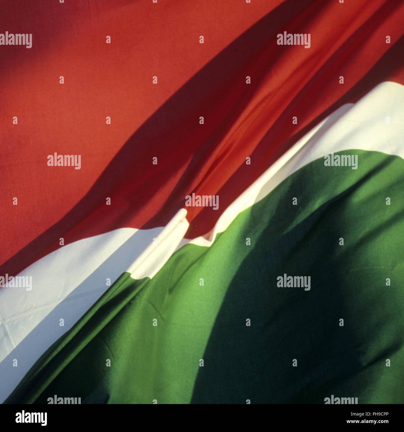 Italienische Flagge Stockfoto