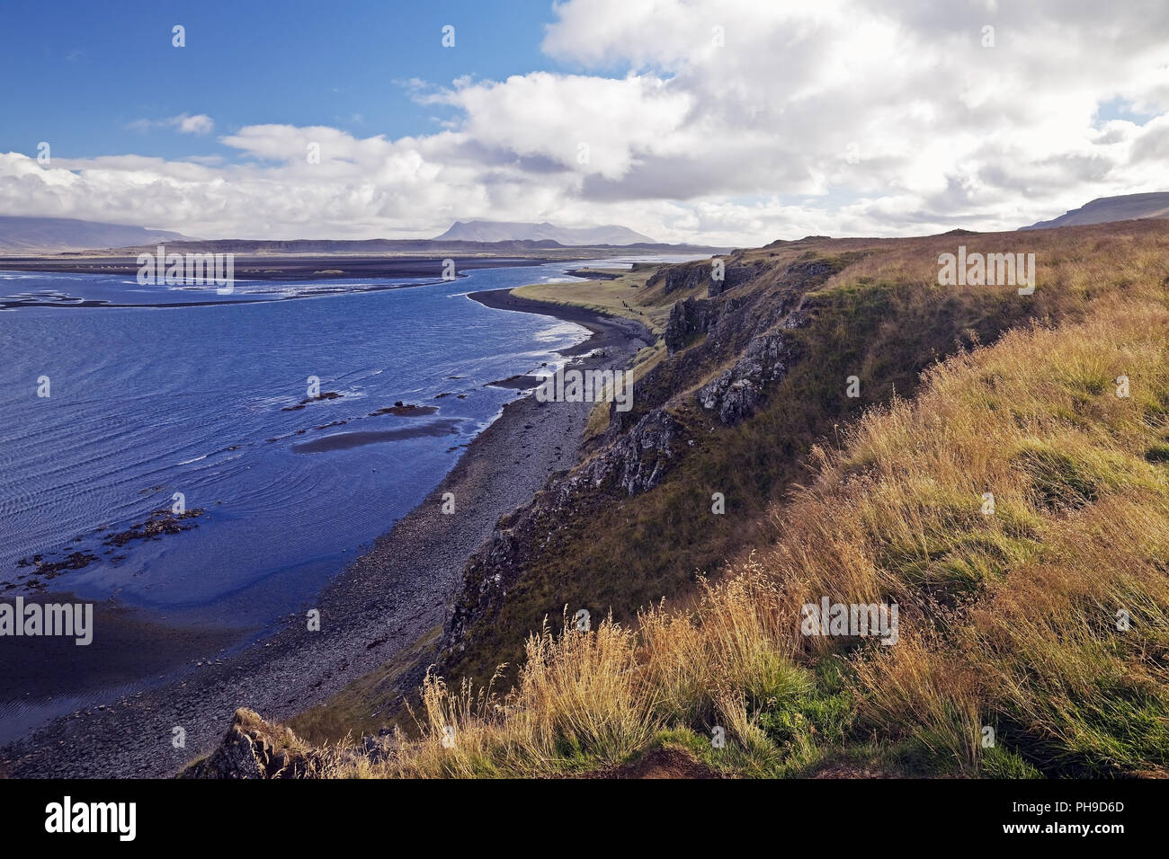 Landschaft an der Küste von Hunafjoerdur, Vatnsnes, Island Stockfoto