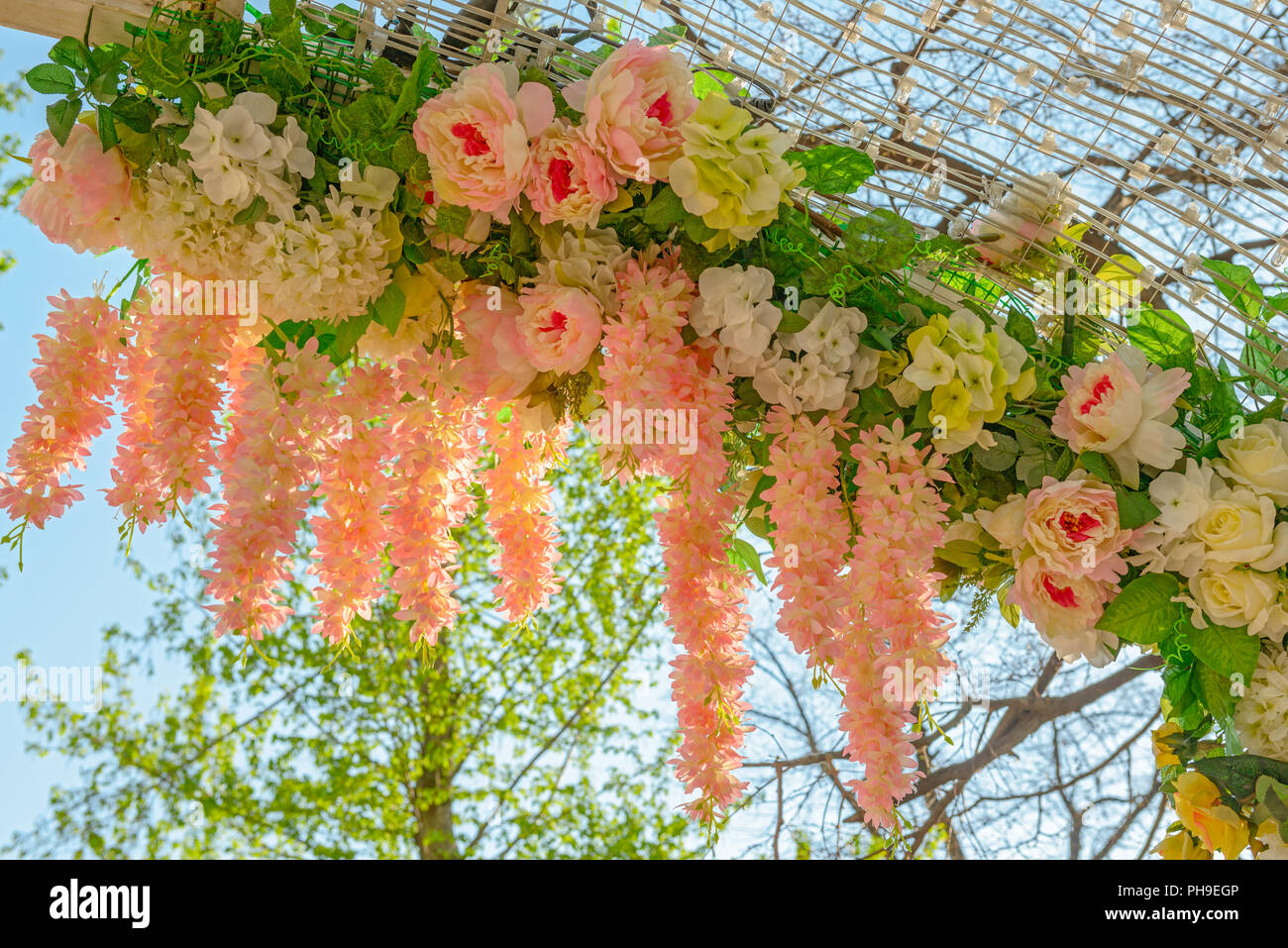 Blumen-Dekoration Stockfoto