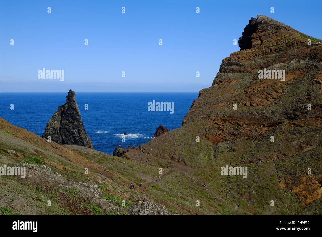 Madeira Ponta de Sao Lourenco, Nordost Küste Stockfoto