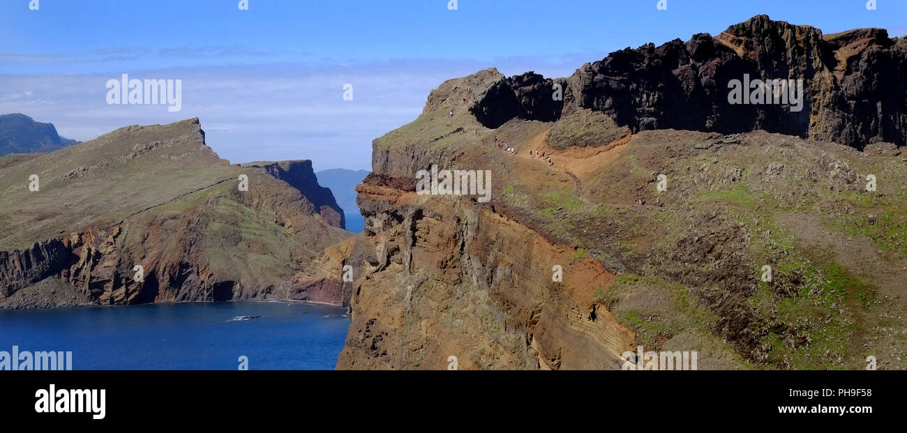 Madeira, Nordostküste, Ponta de Sao Lourenco Stockfoto