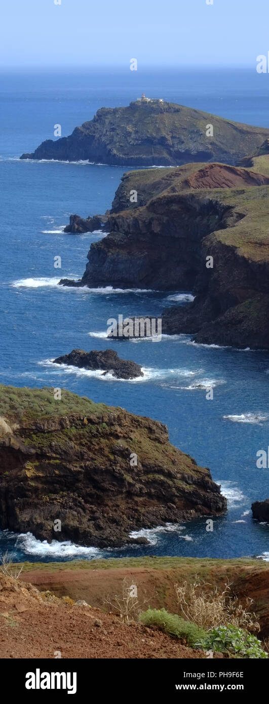 Ponta de Sao Lourenco, Madeira, Nordost Küste Stockfoto