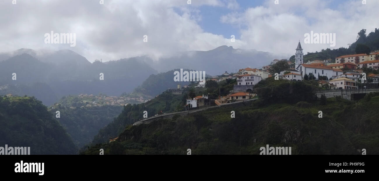 Landschaft in der Nähe von Faial, Madeira Stockfoto