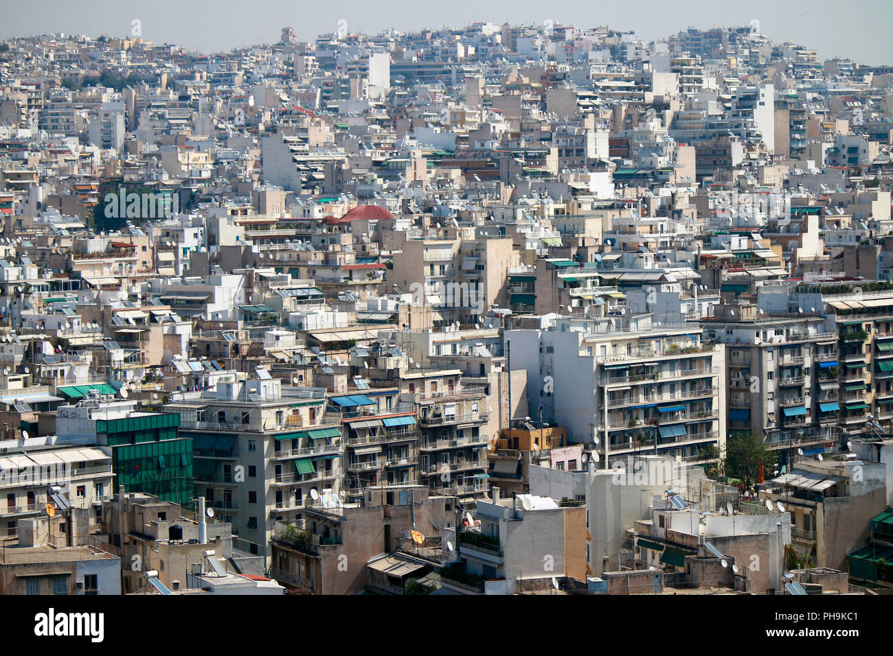 Skyline, Athen, Griechenland. Stockfoto