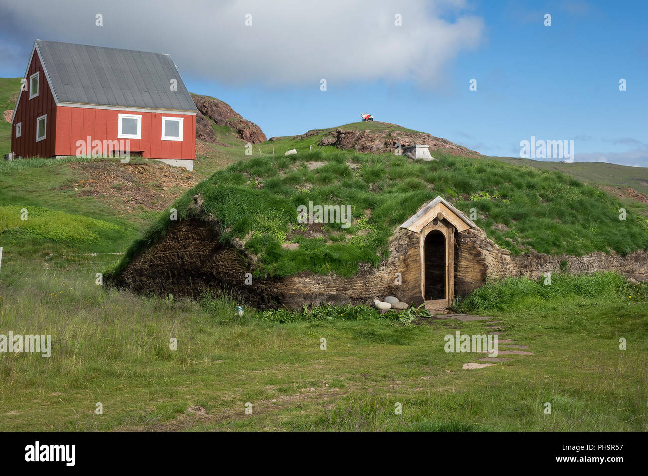 Dänemark, Grönland, Qassiarsuk (Viking Brattahlid), Erik Replik Dorf