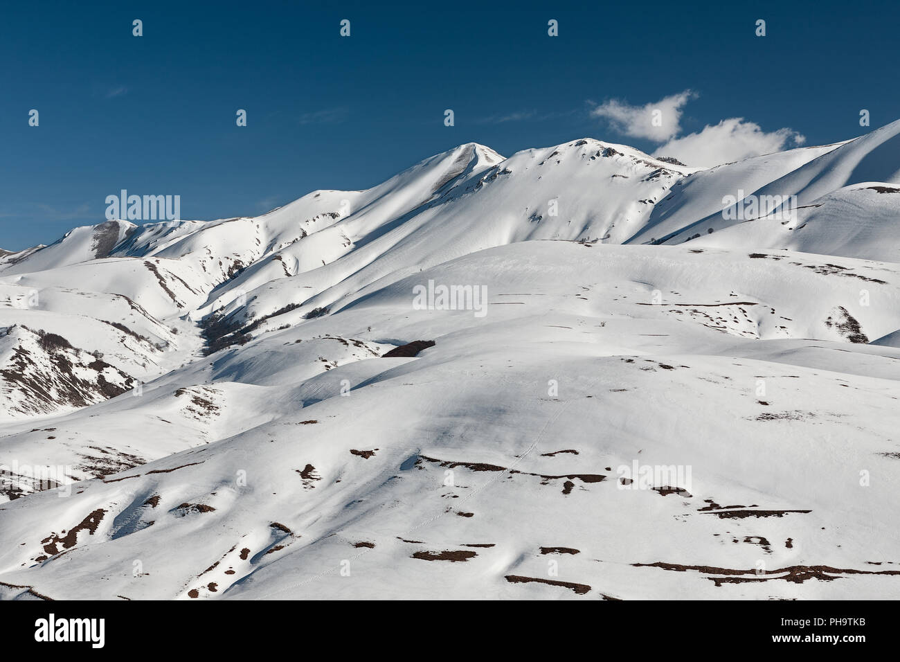 Oberseite des Redentore in die Sibillinischen Berge Stockfoto