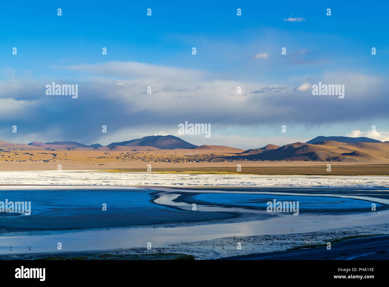 Anzeigen von Laguna Corolada Stockfoto