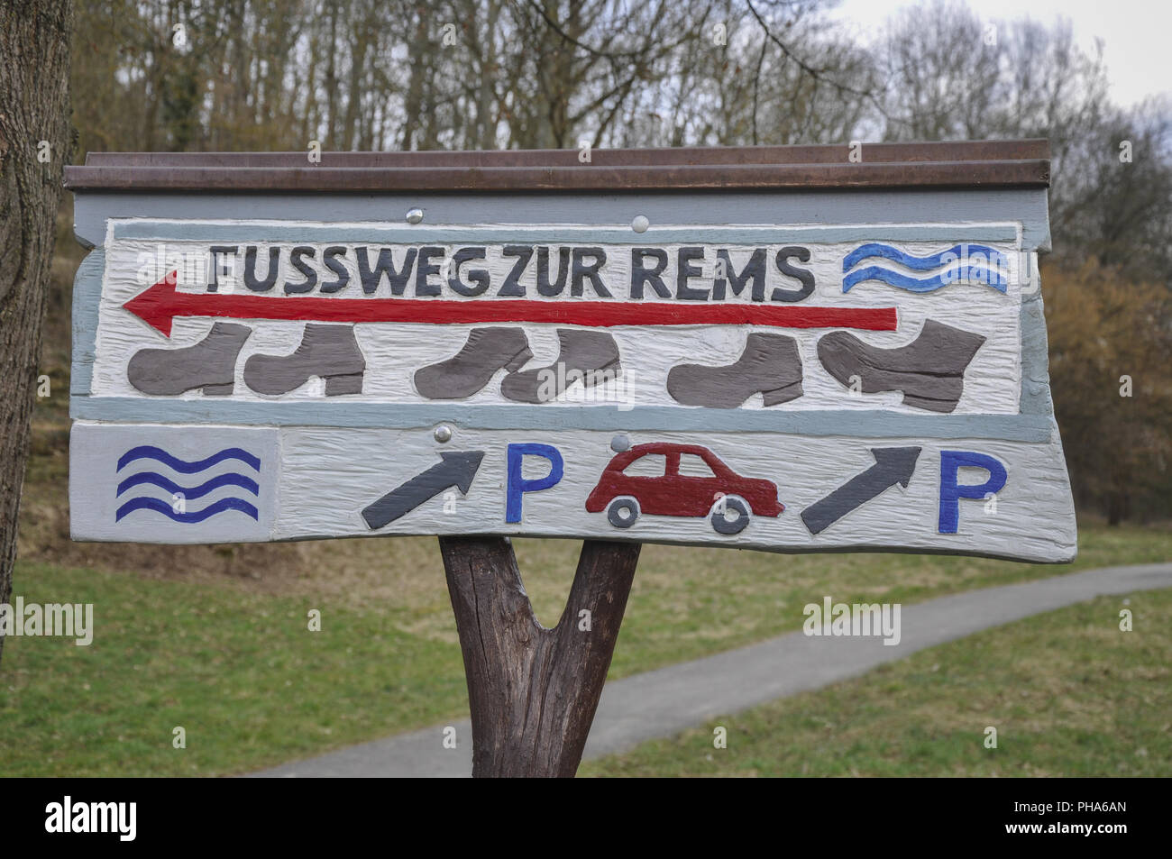 Naherholungsgebiet im unteren Remstal, Deutschland Stockfoto