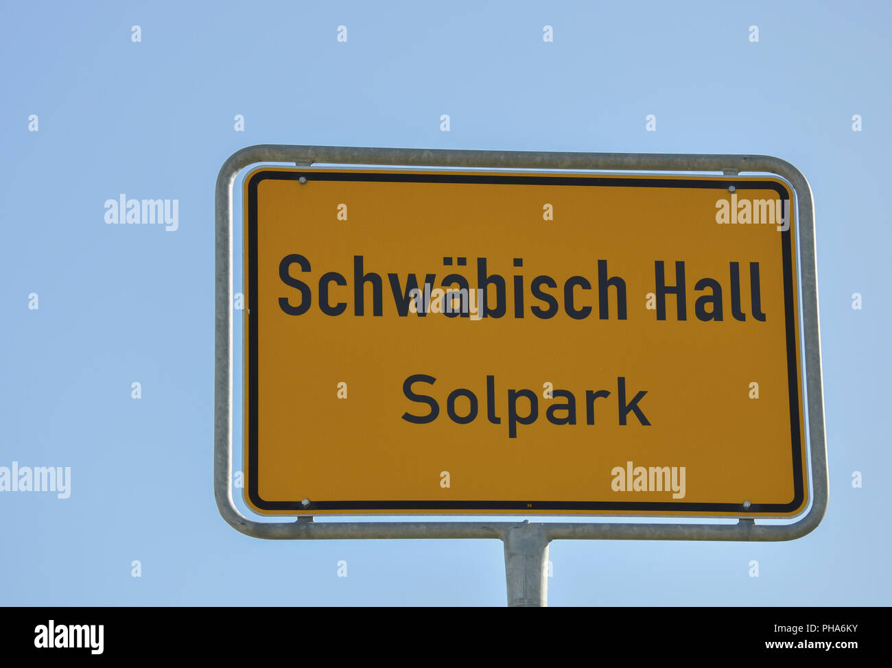 Industrial Park in Schwäbisch Hall Solpark genannt, Deutschland Stockfoto