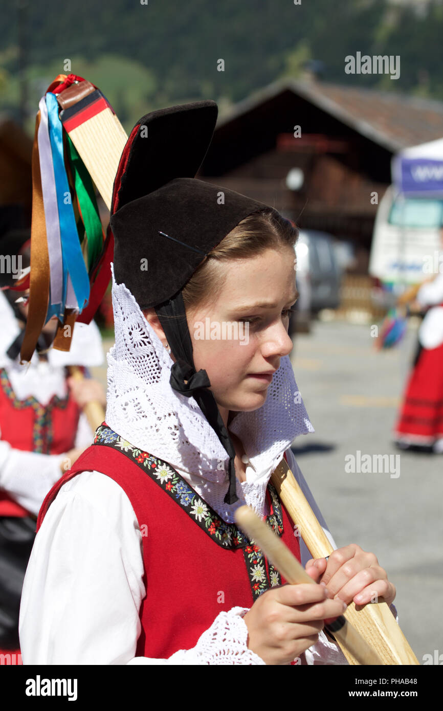 La Clicca (Folk-gruppe von Aoste) Stockfoto