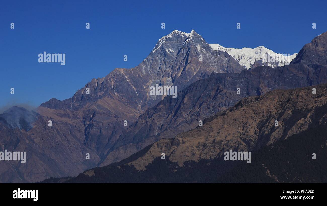 Nilgiri Mountain in Nepal Stockfoto