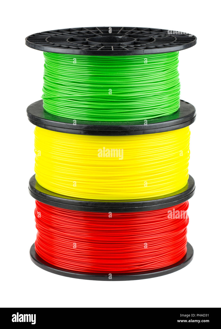 Filament für 3D-Drucken Stockfoto