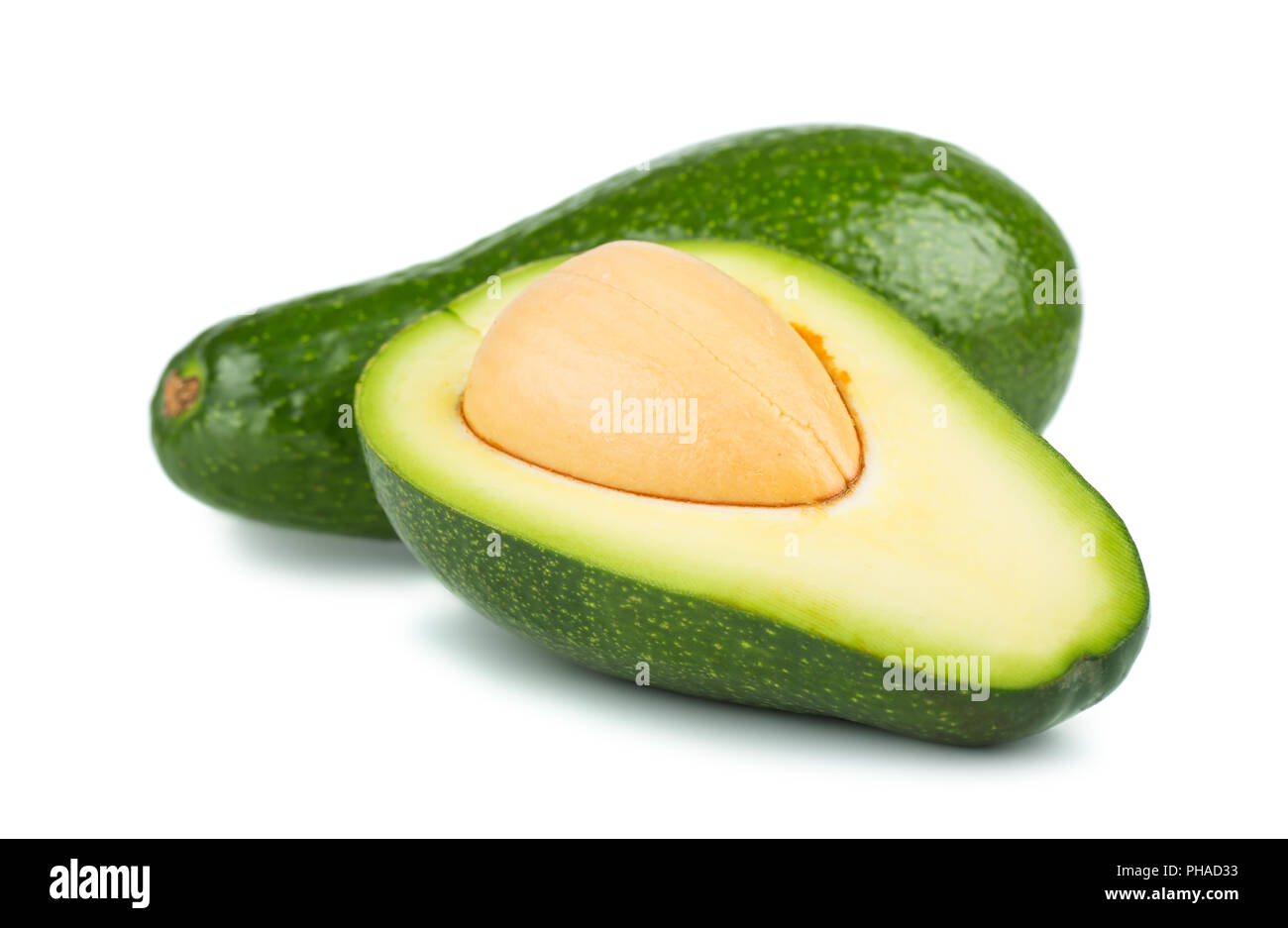 Grüne Reife avocado Stockfoto