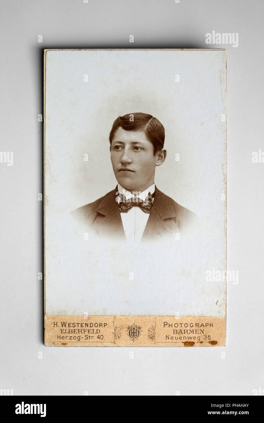 Portrait Foto, um 1900 Stockfoto