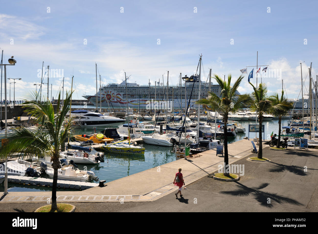 Der Marina von Funchal. Madeira, Portugal Stockfoto