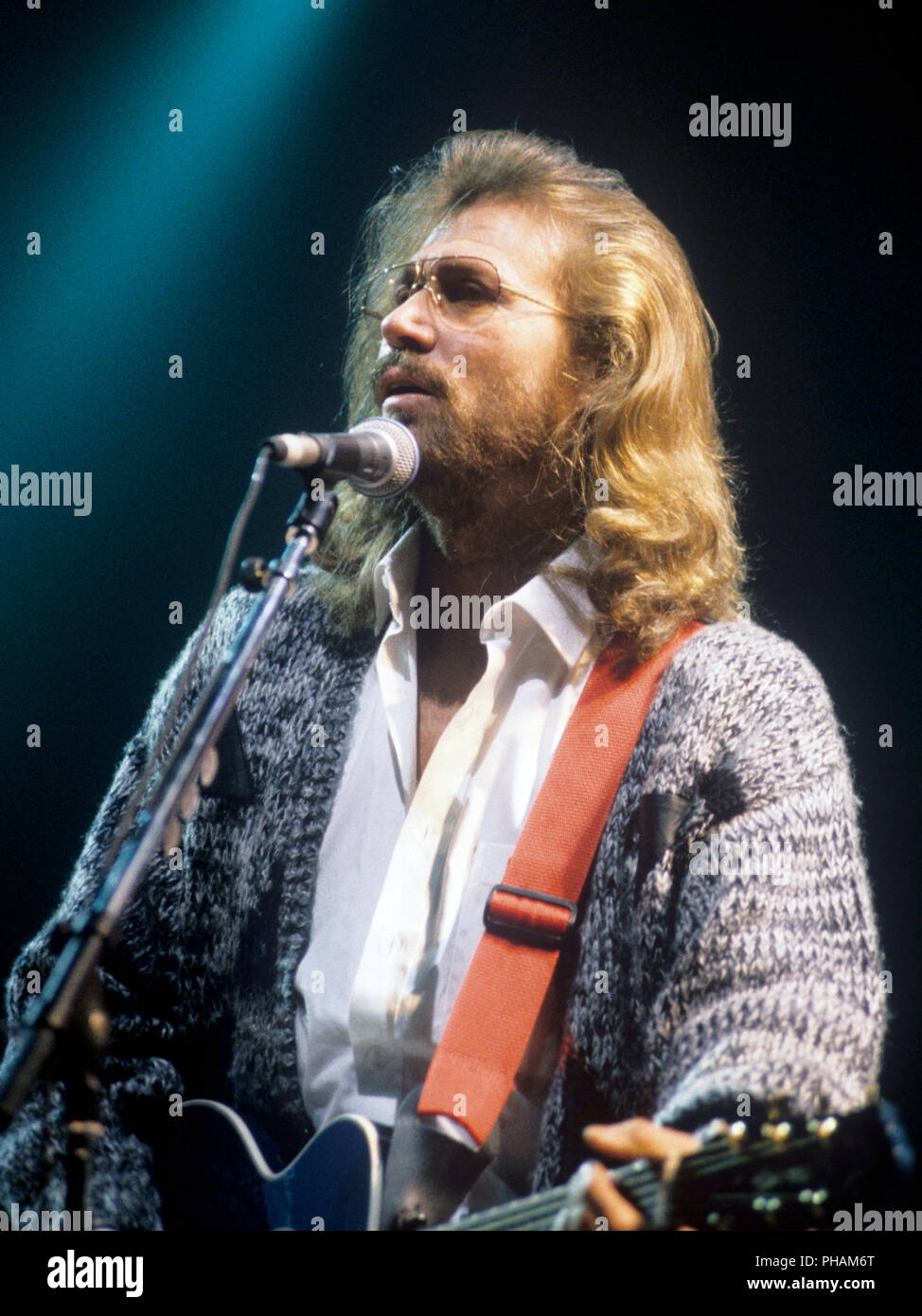 Barry Gibb (Bee Gees) am 24.05.1991 in Kiel. | Verwendung weltweit Stockfoto