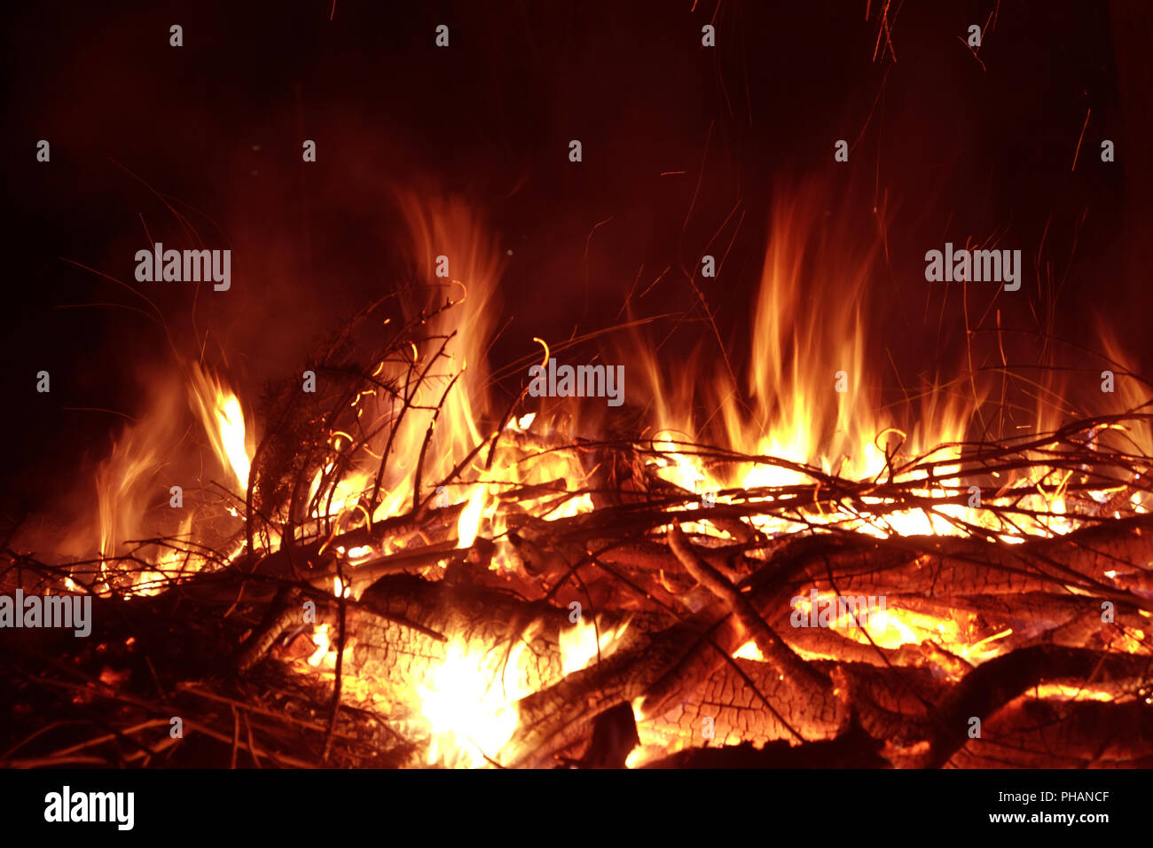 Feuer, Lagerfeuer Stockfoto
