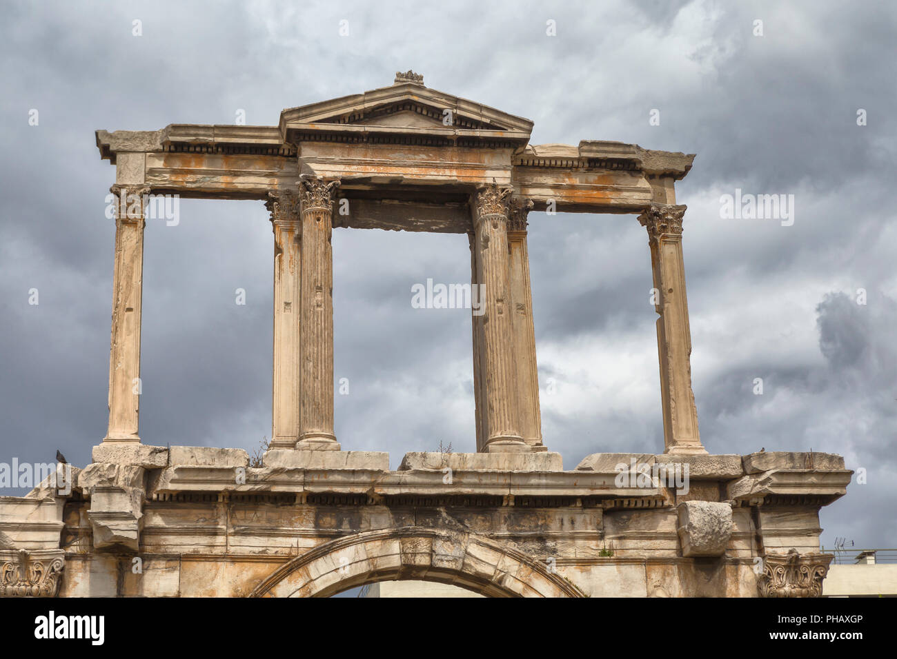 Hadriansbogen (132 AD), Athen, Griechenland Stockfoto