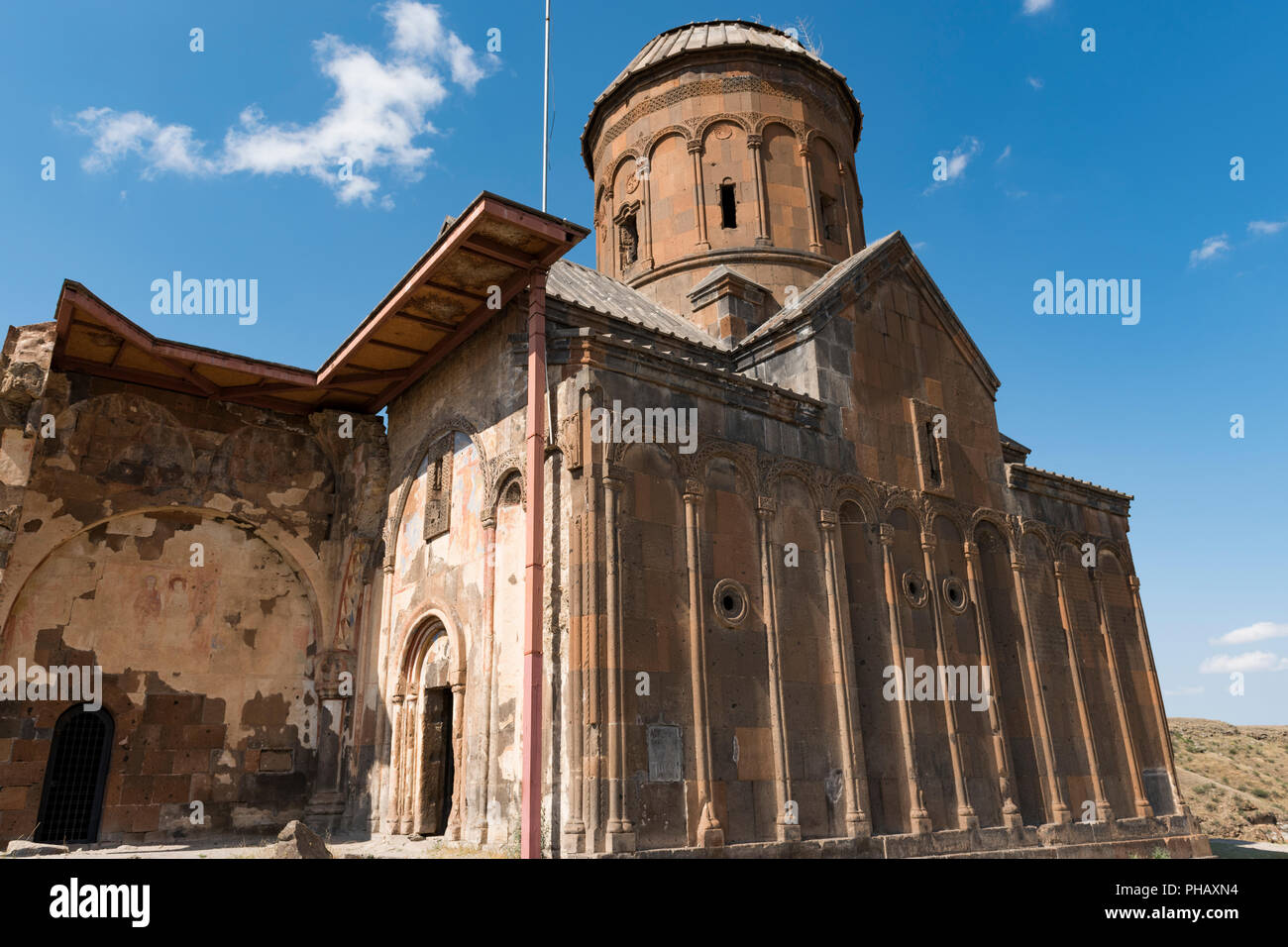 Äußere der Kirche von Tigran Honents in den Ruinen von Ani, der Hauptstadt des alten armenischen Bagradit Königreich, in Kars, Türkei Stockfoto