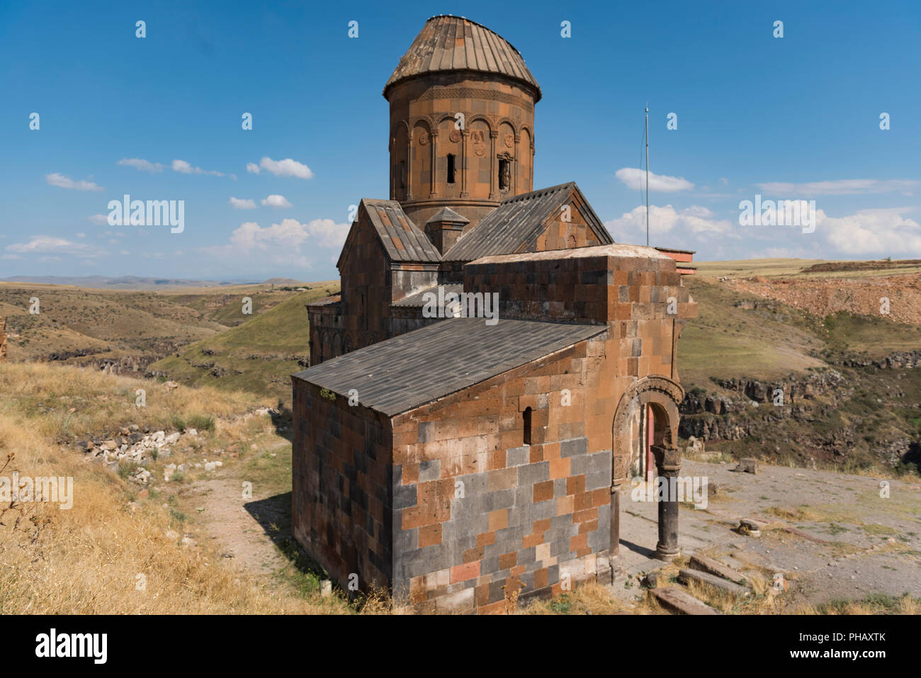 Äußere der Kirche von Tigran Honents in den Ruinen von Ani, der Hauptstadt des alten armenischen Bagradit Königreich, in Kars, Türkei Stockfoto