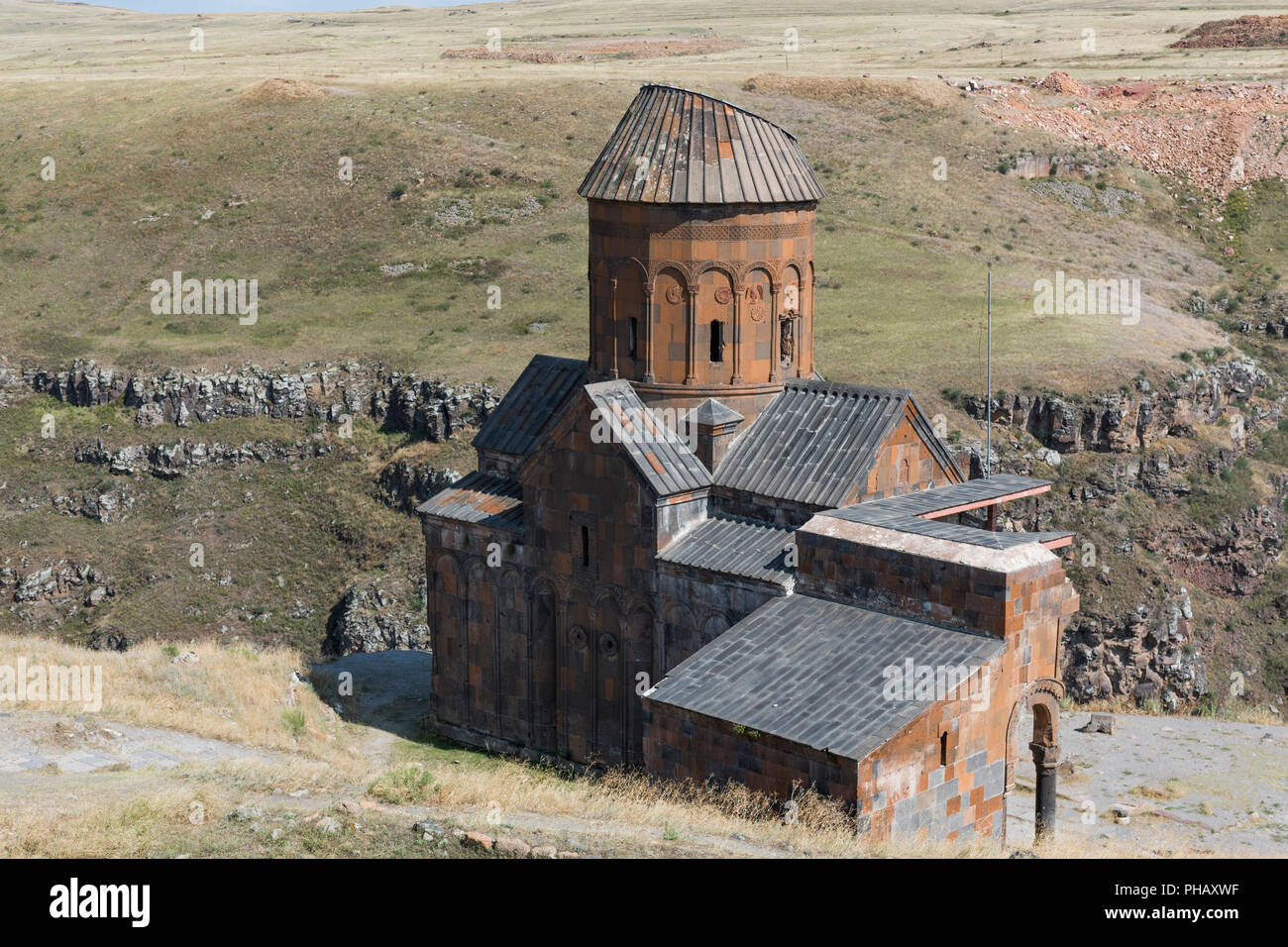 Äußere der Kirche von Tigran Honents in den Ruinen von Ani, der Hauptstadt des alten armenischen Bagradit Königreich, in Kars, Türkei Stockfoto