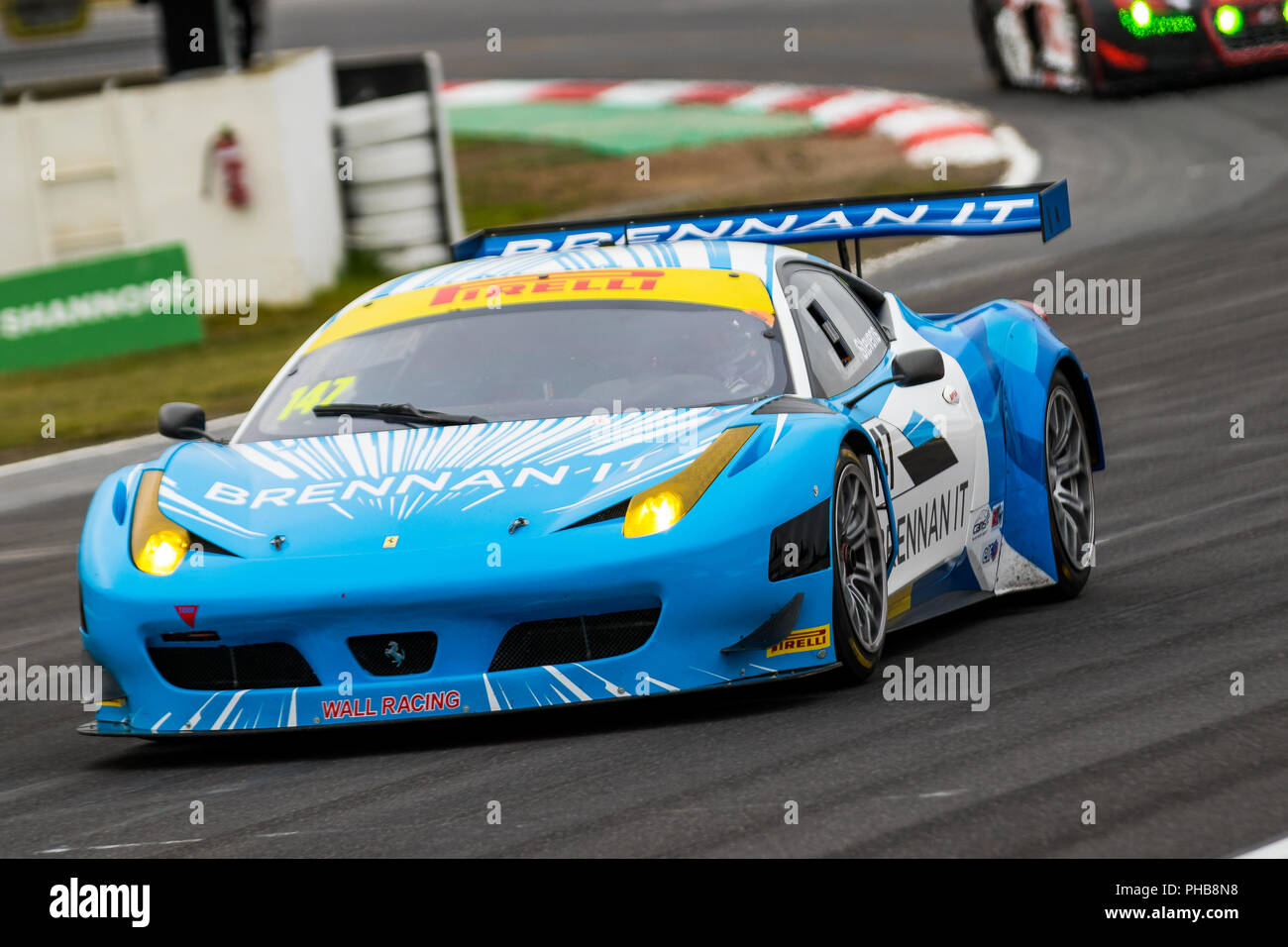 MELBOURNE, Australien - 1. SEPTEMBER: Dave Stevens in der Brennon es Ferrari 458 GT3 während der 2018 Shannon Staatsangehörigen, Runde 5 - Winton, Australien am 01 September 2018. Credit: Dave Hewison Sport/Alamy leben Nachrichten Stockfoto
