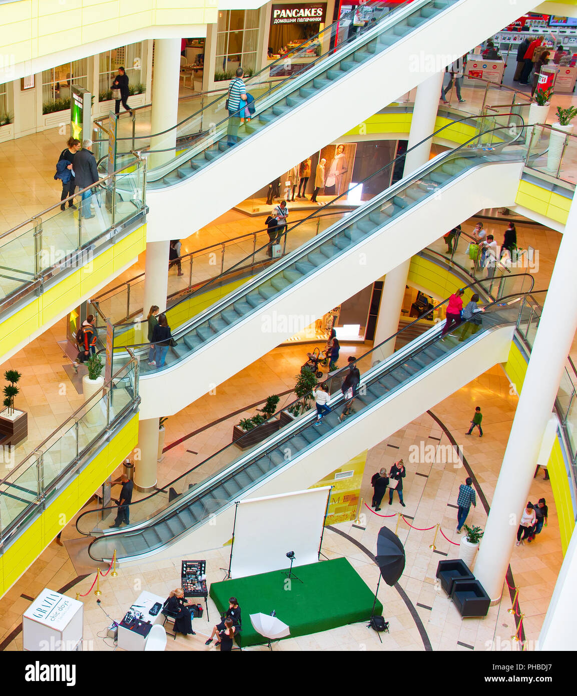 Cerdica Center Shopping Mall, Sofia Stockfoto