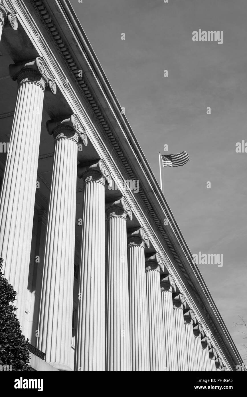 Handelsministerium Federal Credit Union Fassade Stockfoto