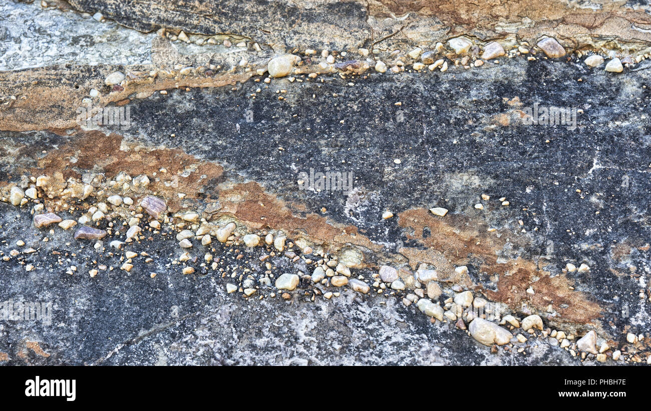 Pebbles verfangen in Pharr, Australien Stockfoto