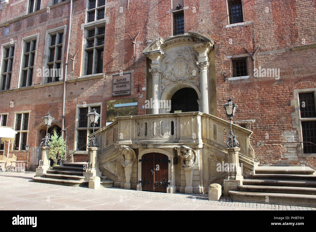 Das Rathaus in Danzig Stockfoto