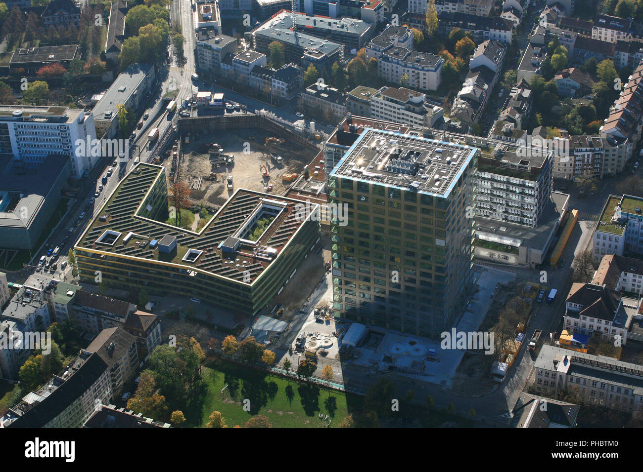 Basel, Neubau life science Departement der Universität Stockfoto