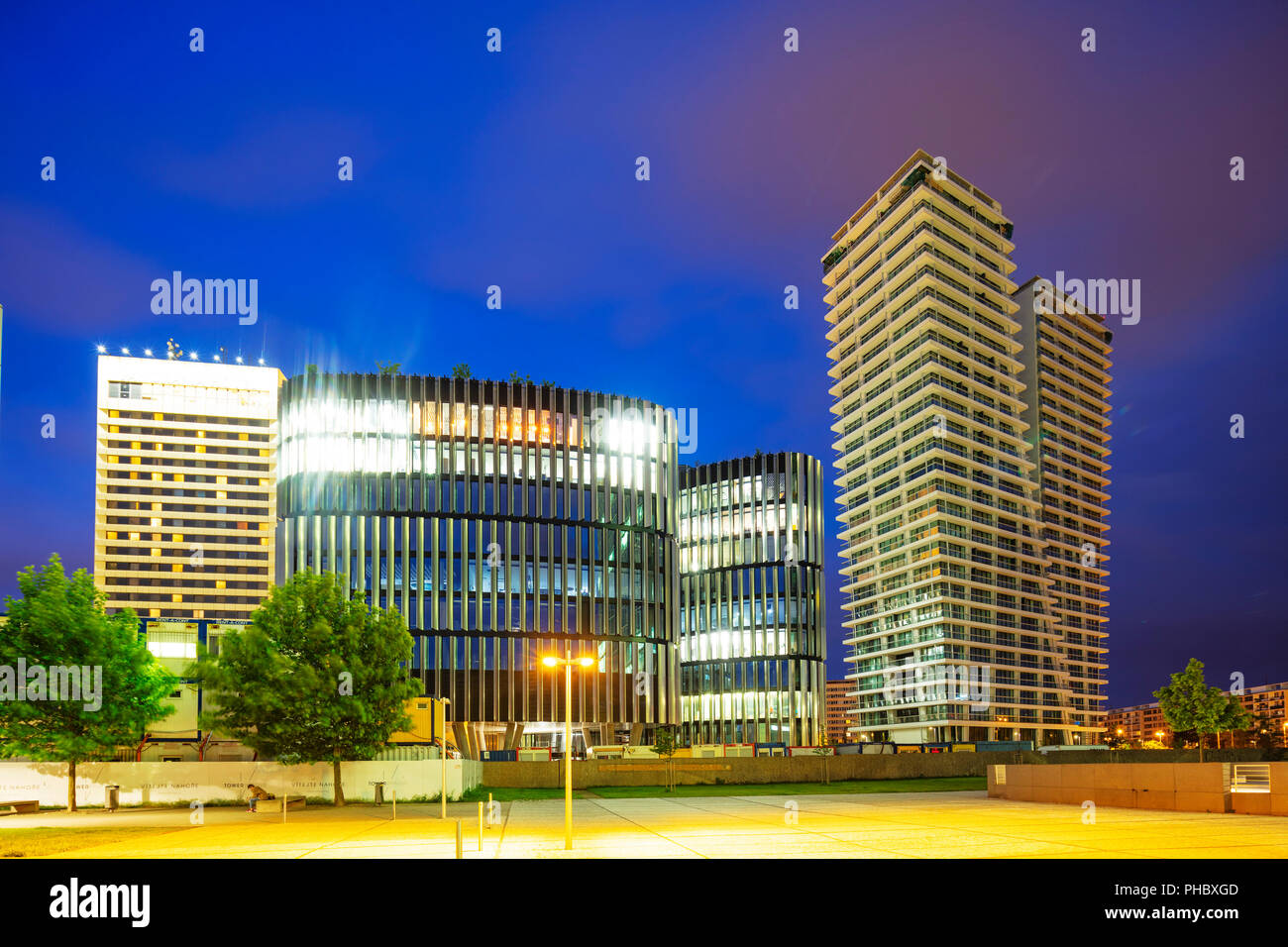 Pankrac Geschäftsviertel, die V Tower Residence, Prag, Böhmen, Tschechien, Europa Stockfoto