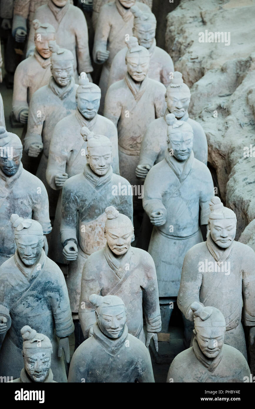Armee der Terrakotta-krieger, UNESCO-Weltkulturerbe, Xian, Provinz Shaanxi, China, Asien Stockfoto