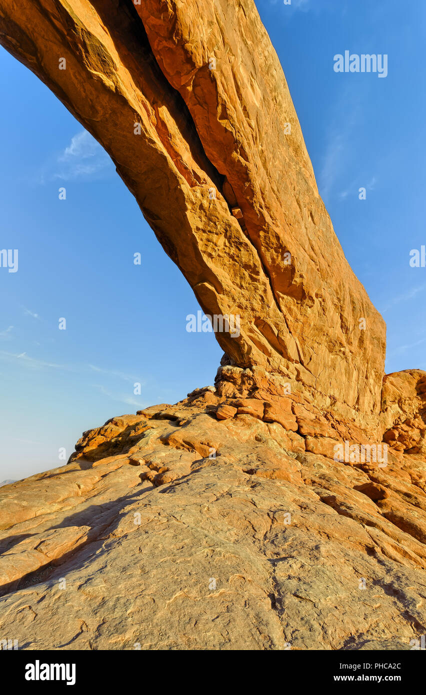 Fenster "Norden" Arches-Nationalpark Stockfoto