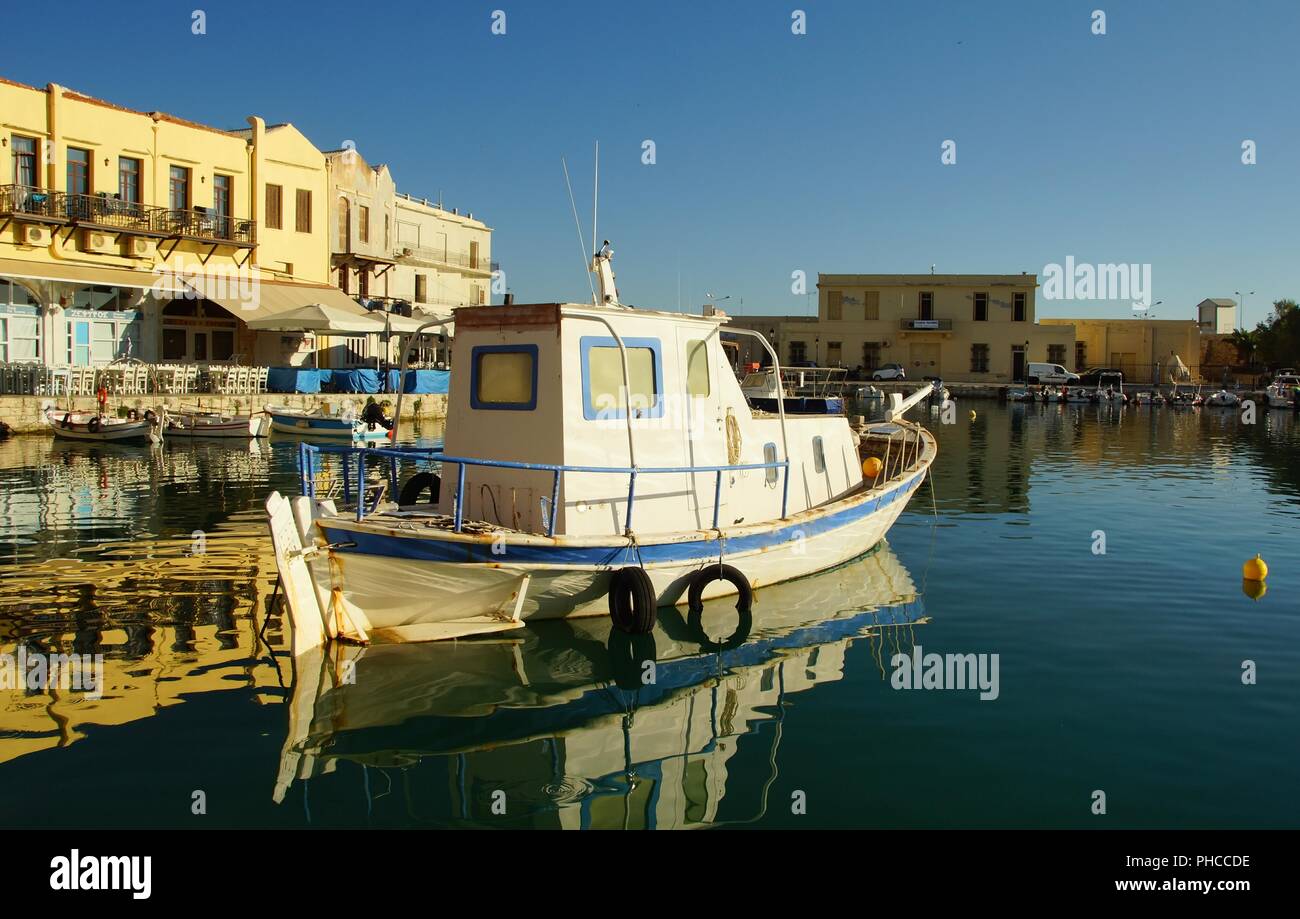 Sonnigen morgen im Alten Hafen Stockfoto