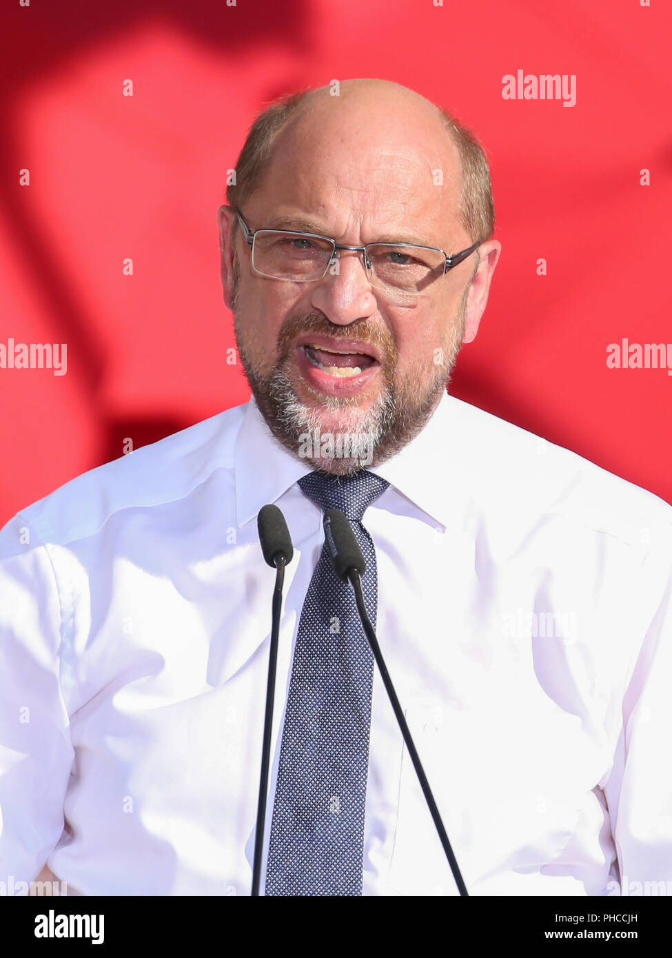 SPD-Vorsitzender und Kanzlerkandidat Martin Schulz Stockfoto