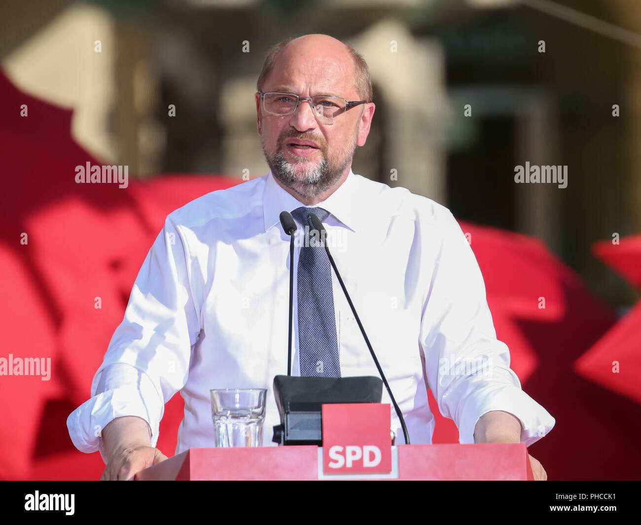 SPD-Vorsitzender und Kanzlerkandidat Martin Schulz Stockfoto