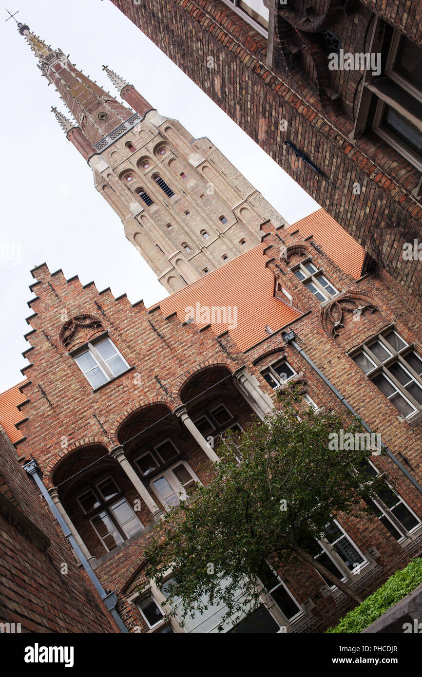 Alte St. John's Hospital Stockfoto