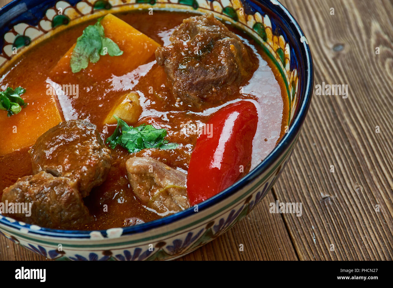 Rindfleisch Vindaloo curry Stockfoto