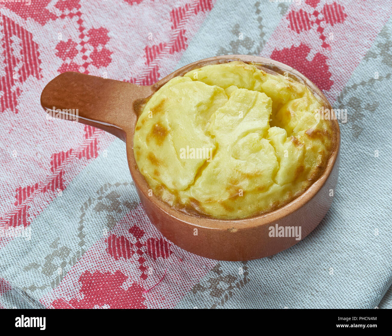 Kartoffelpüree Kuchen Stockfoto