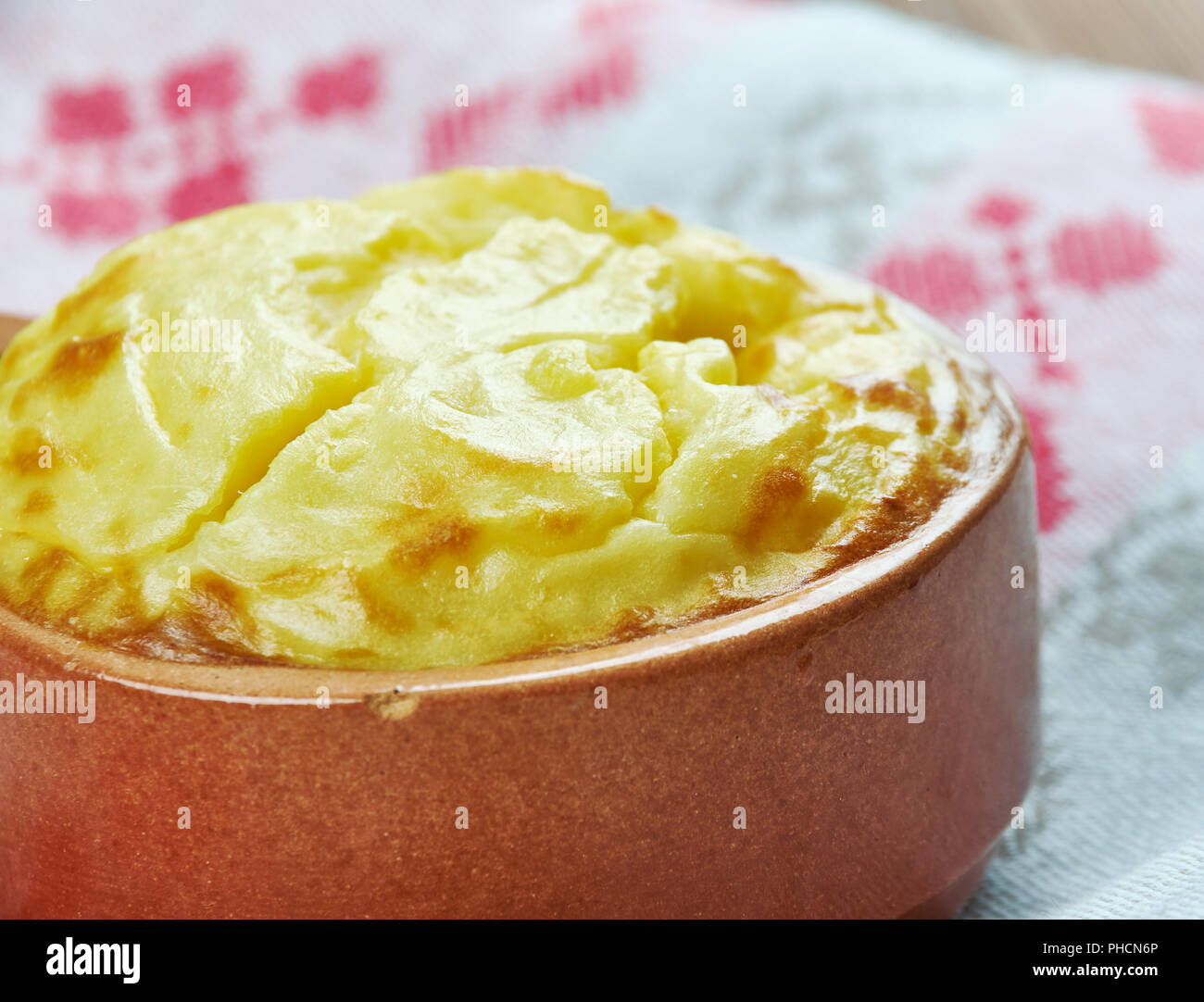 Kartoffelpüree Kuchen Stockfoto