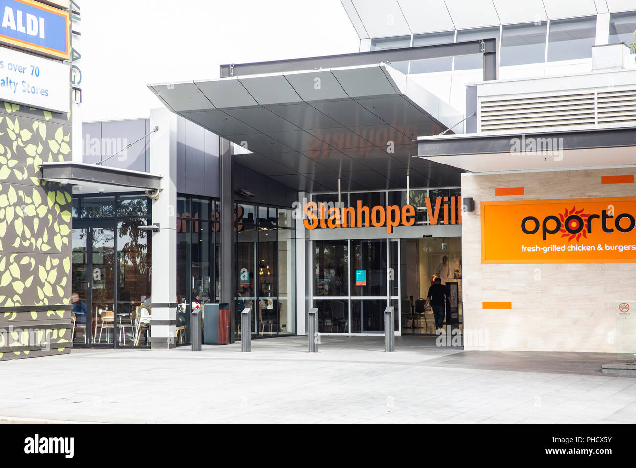 Stanhope Village Shopping Center in der Nähe von blacktown Western Sydney, Australien Stockfoto