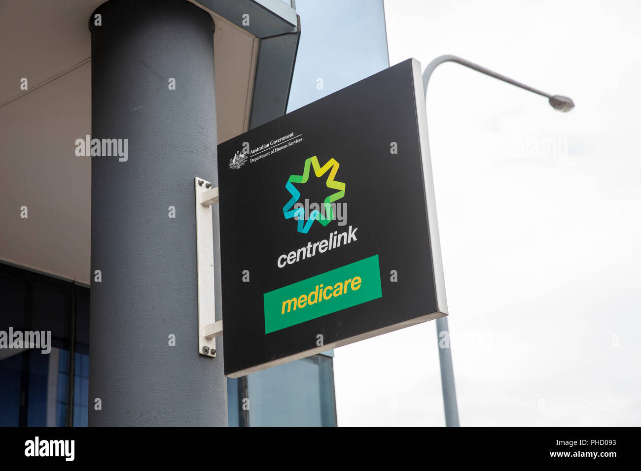 Medicare und Centrelink commonwealth Büros in Parramatta, Sydney, Australien Stockfoto