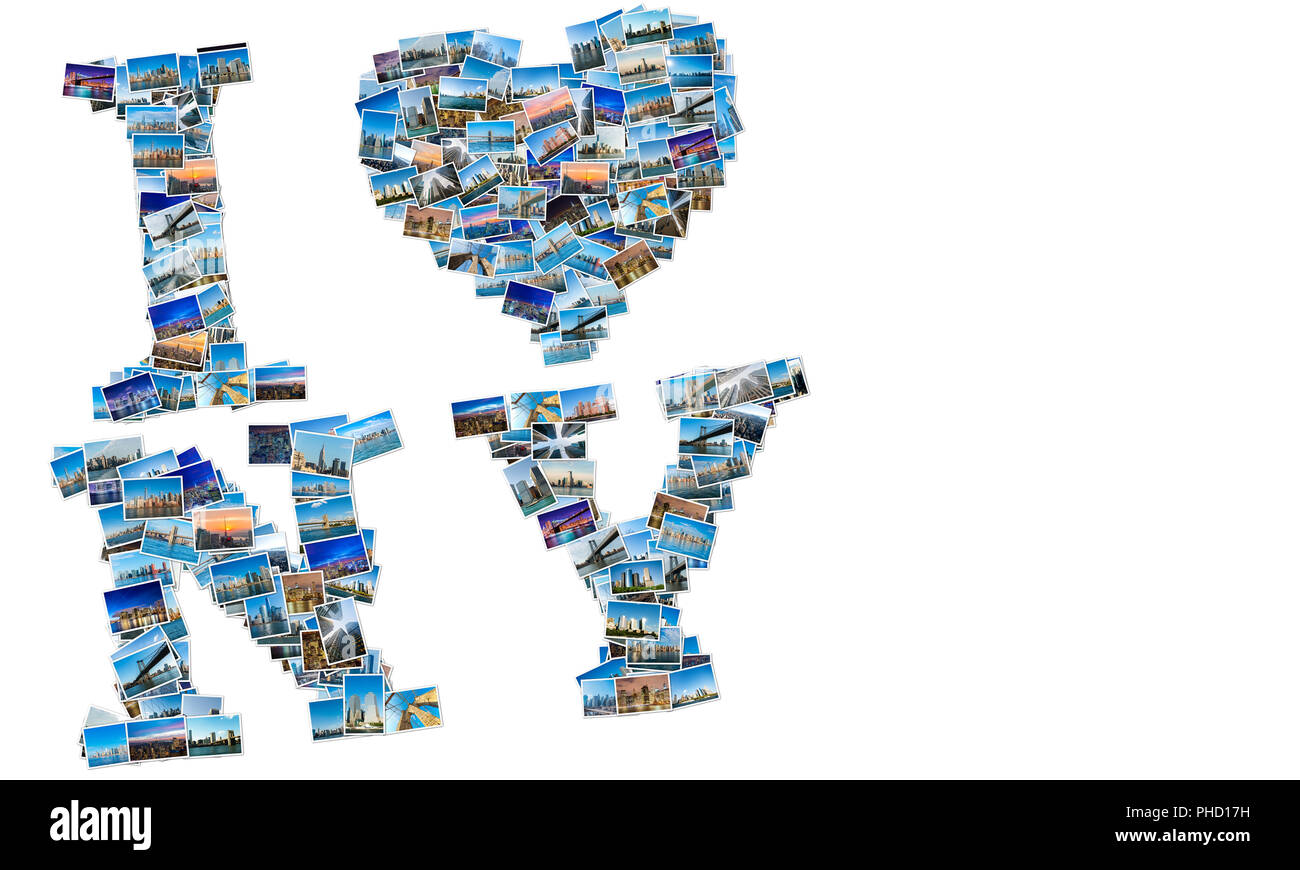 New York Fotos aus der Collage Stockfoto