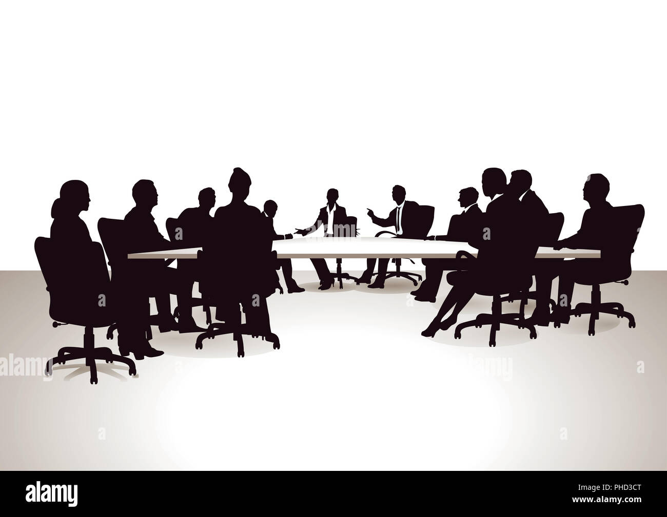 Kurs und Diskussion in der Gruppe Stockfoto