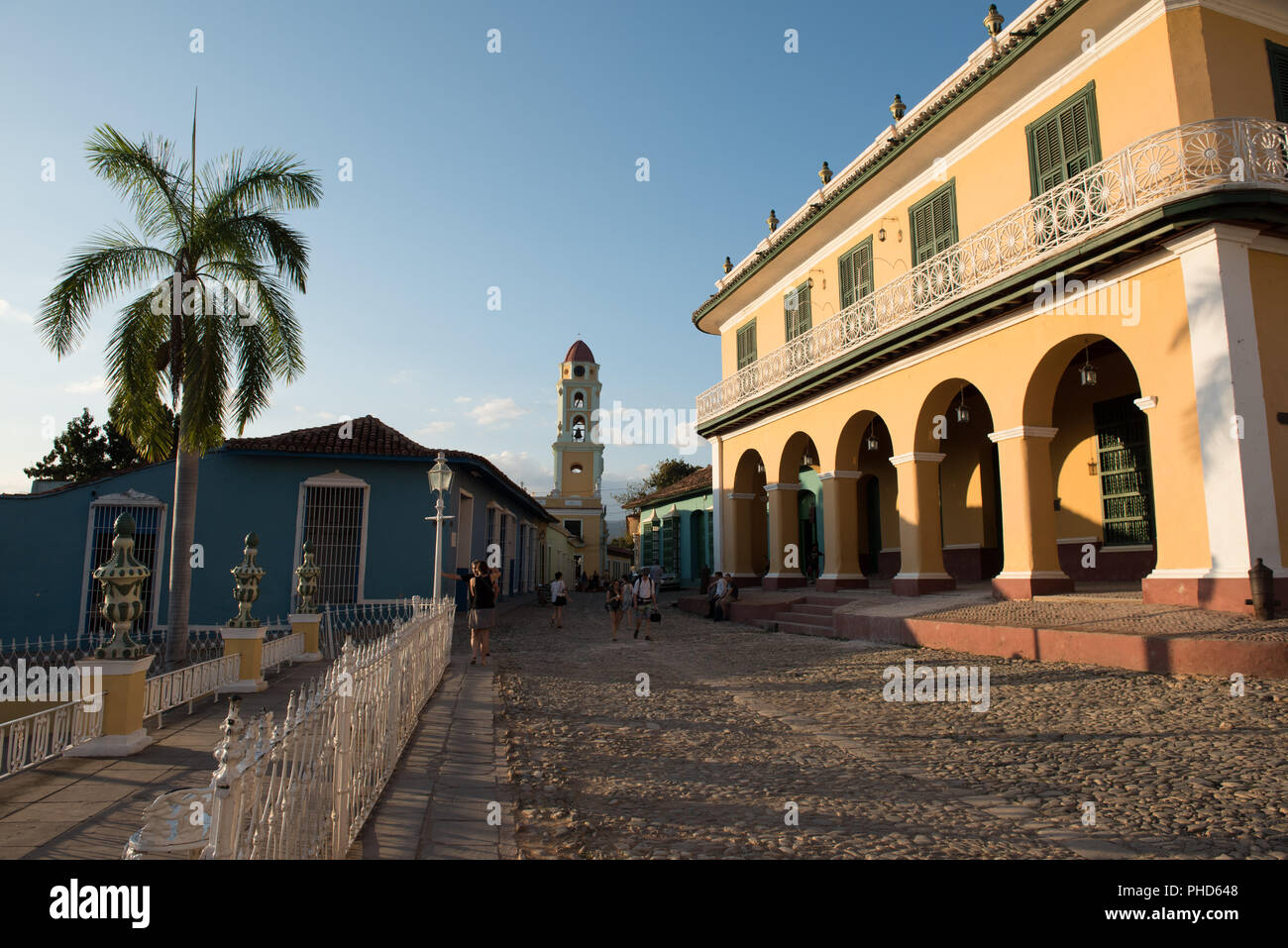 Trinidad, Kuba/15. März 2016: Historisches Haus der reichen Familie Borrell, die koloniale Gebäude beherbergt heute das Romantische Museum (Museo Romántico.) Stockfoto